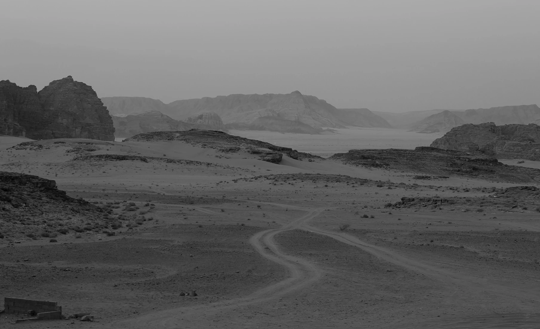 Woestijnlandschap in Jordanië